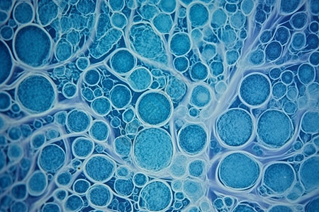 小扁豆植物的蓝色干细胞图片