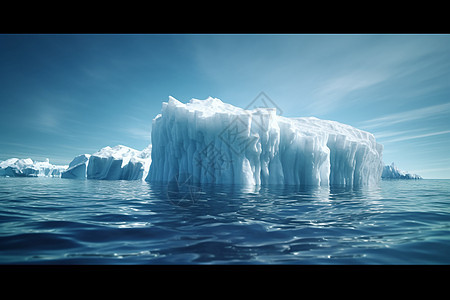 北极冰山景观图片