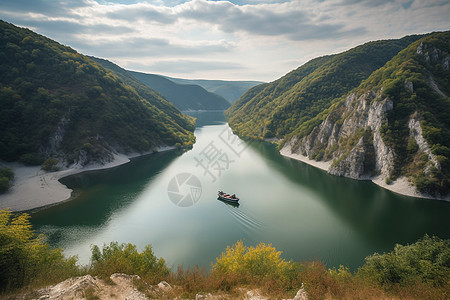 美丽的山川河流背景图片