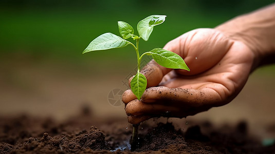 栽种植物农业技术栽种高清图片