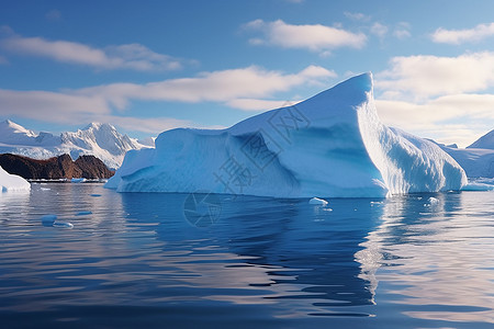 冰川融化的美景图片