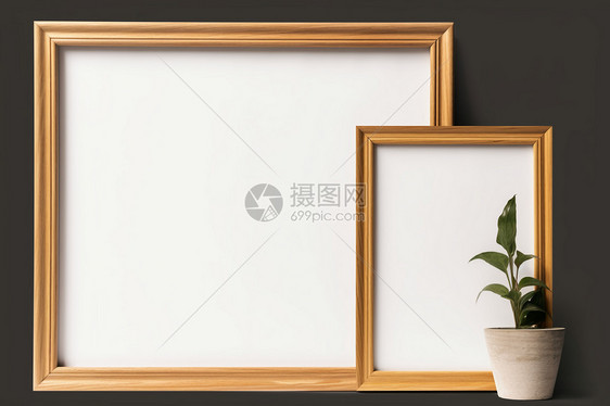 空白木框图片