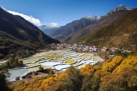 哈巴雪山脚下图片