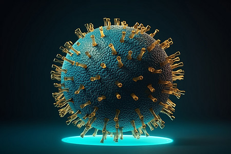 3d球状病毒图片