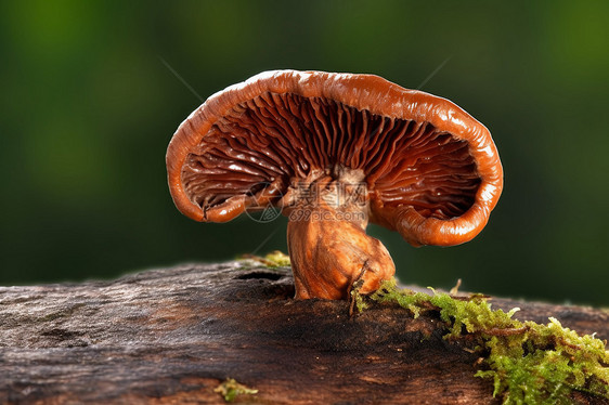 树枝上的蘑菇图片