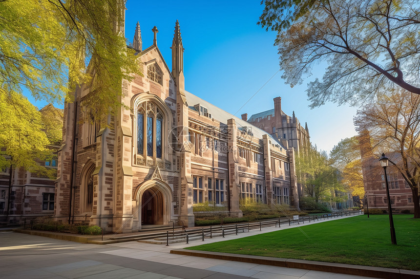 耶鲁大学校园景观图图片