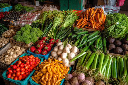 市场上的蔬菜图片