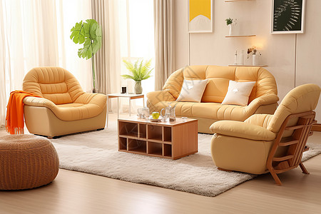 室内家居舒适的沙发扶手椅图片