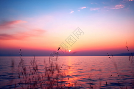 唯美海景海上美丽的天空景色背景