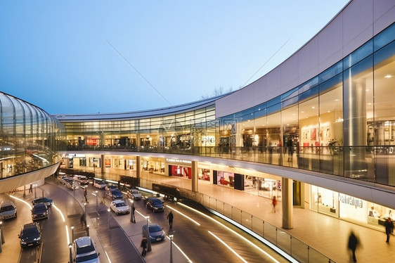 现代购物中心全景图片图片