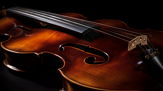 古典小提琴特写图片