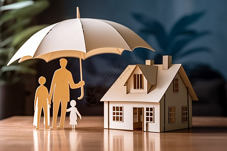 家庭保险概念图图片
