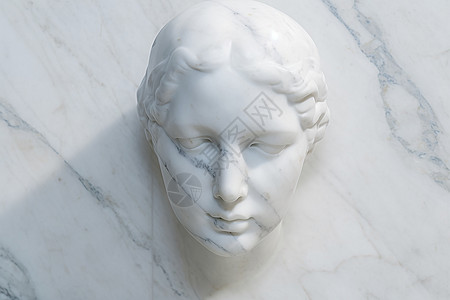 白色大理石头雕塑3D模型图片