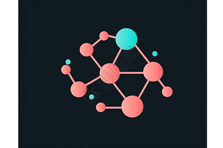 科研分子图背景图片