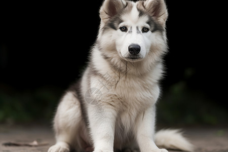 阿拉斯加雪橇犬阿拉斯加马尔穆特犬背景