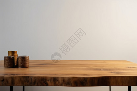 棕色桌子棕色设计感木桌背景