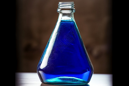 蓝色的玻璃小瓶子图片