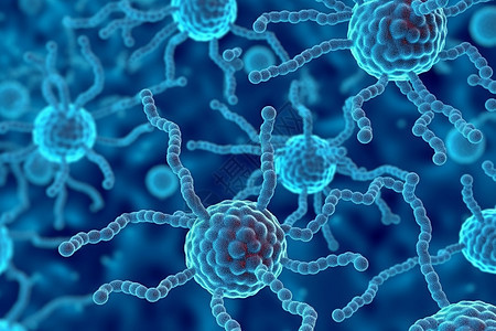 链球菌病毒细胞图片