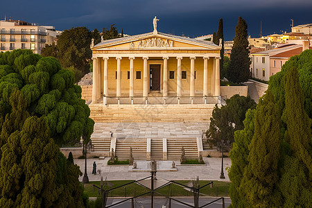 雅典学院欧洲古建筑背景
