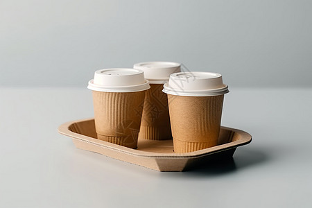 咖啡打包咖啡简餐高清图片