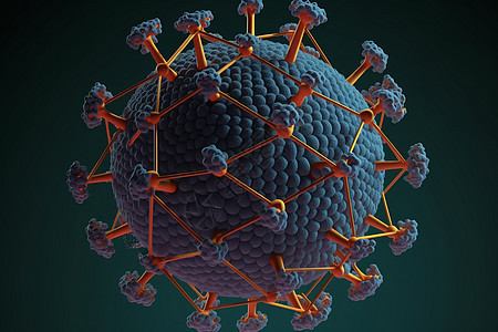 病毒概念模型背景图片