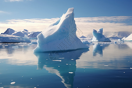 南极洲现巨大冰山高清图片