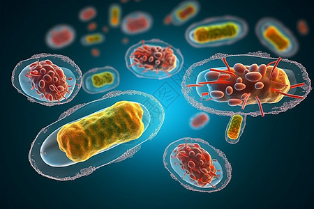 生物细菌概念背景图片