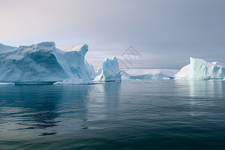 冰山在融化中图片