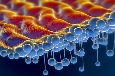 通过细胞膜扩散的数字插图图片