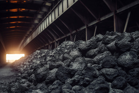 煤炭工厂储煤图片