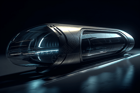 Hyperloop Car侧视图高清图片