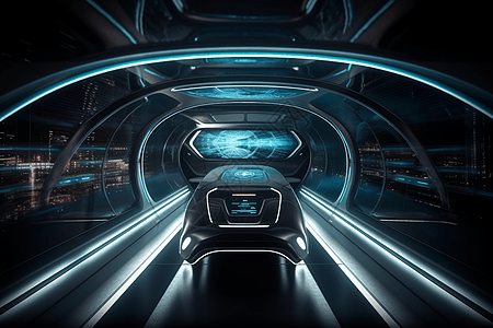 Hyperloop Car视图高清图片