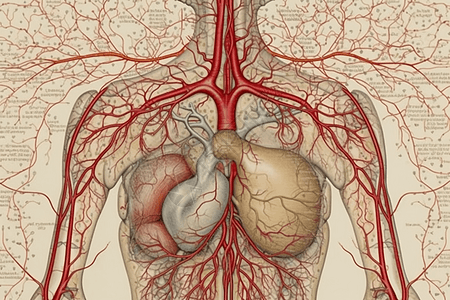 人体循环细节背景图片
