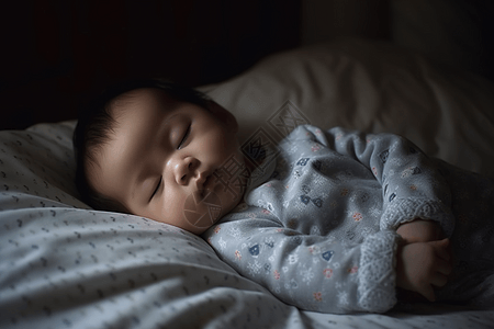 睡梦中的婴儿高清图片