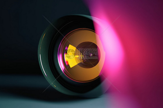 相机镜头的概念光源图片