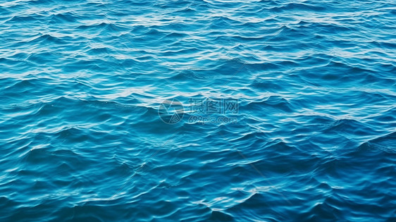 蓝色海水波浪图片