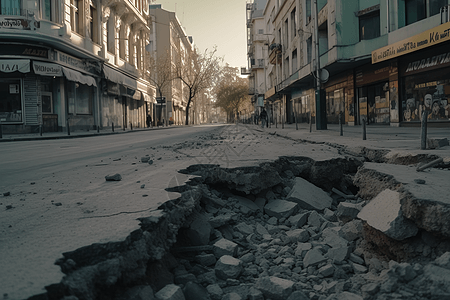 地震灾害背景图片