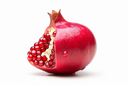 红色石榴饱满的果实背景图片