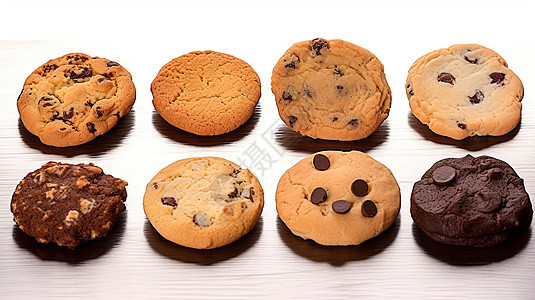 各种样式的巧克力饼干图片