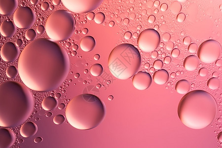 抽象粉红色气泡纹理背景图片