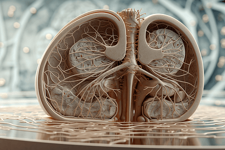 医学实验室的肝脏模型图片