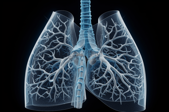 肺部的3D模型图片
