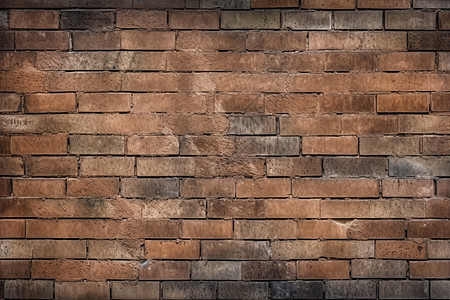 旧砖块砌筑墙背景图片