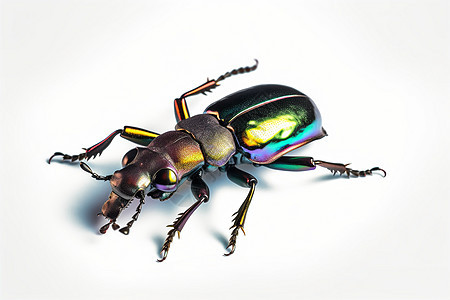 彩虹雄鹿甲虫背景图片