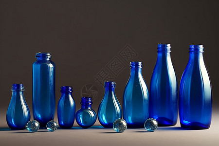 蓝色小瓶子图片