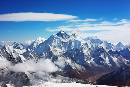 宏伟的珠穆朗玛峰高清图片