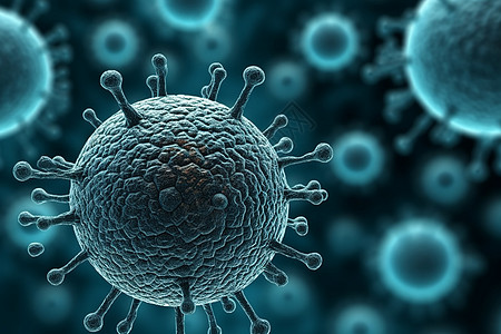医学抽象病毒细胞概念图背景图片