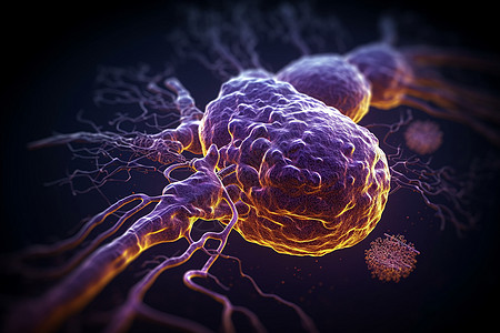恶性胰腺肿瘤3D概念图图片