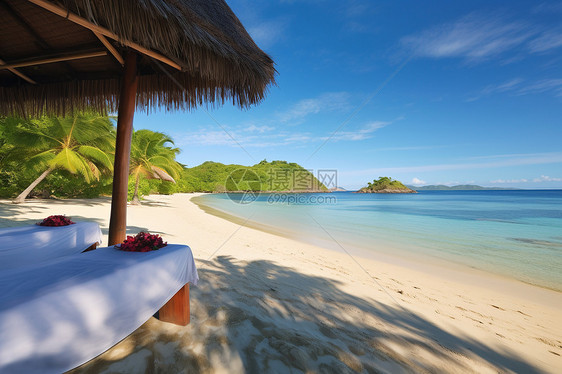 巴厘岛周边的度假海滩图片