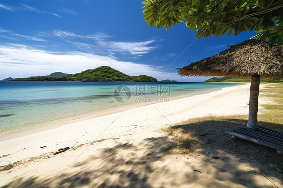 夏天大海的自然景观图片